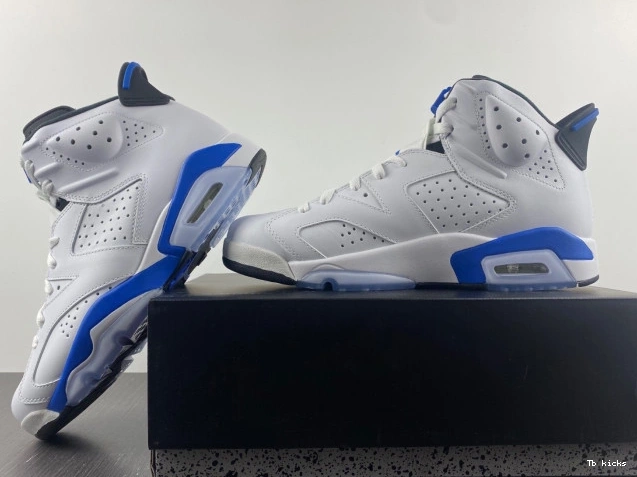 Cheap TBK Retro 6 Sport Air Jordan (2014) Blue 384664-107 0711